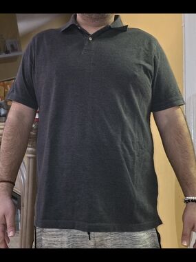 Men's Charcoal Gray Polo Shirt